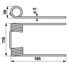 Pick-Up Zinke 80127566 zu New Holland – Zinken Ersatzteil
