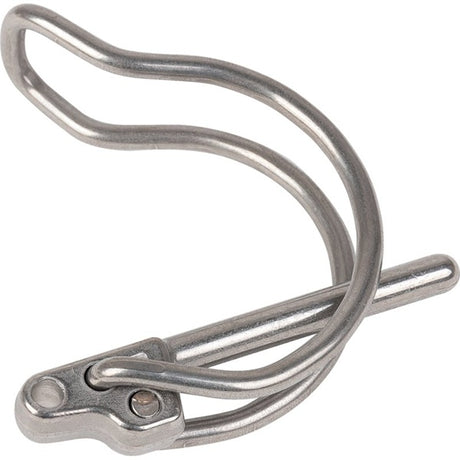Nirosta DIN Rohrklappstecker 5,5 x 42 mm - 1 Stück für Rohrdurchmesser 35 mm – Bolzen für Dreipunkt Ersatzteil