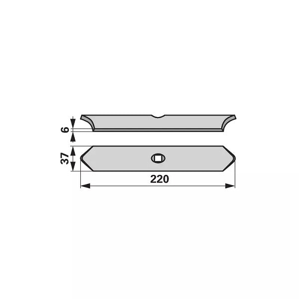 Normalschar - Arbeitsbreite 37 mm – Saattechnik Ersatzteil