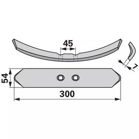 Normalschar 504009 zu Köckerling Allrounder – Grubber Schare Ersatzteil