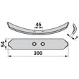 Normalschar 504009 zu Universal – Grubber Schare Ersatzteil