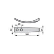 Normalschare 24 x 8 x 160 mm - Variante 1 – Grubber Schare Ersatzteil