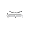 Normalschar 23x5x175mm zu Feldherr und Einböck – Grubber Schare Ersatzteil
