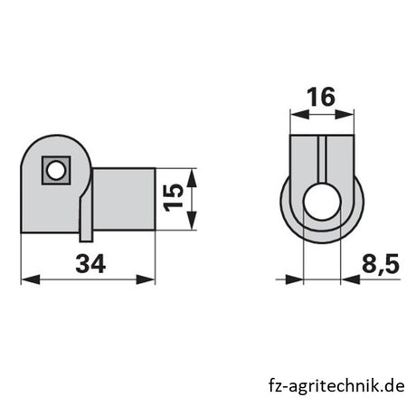 Nylon Klemme CZ153 zu Vicon - PZ - Variante 1 – Klemmen Ersatzteil