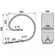 Oberfeder - Rahmen 100 x 100 mm – Striegel Federn Ersatzteil