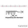 Obermesser 240 cm Esm 262.6160 mit 34 Klingenspitzen – Landtechnik Ersatzteil