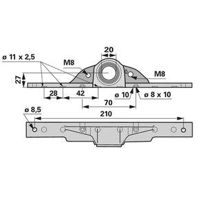 Obermesserkopf / Mitnehmer zu ESM 3450910 – Sonstiges für Traktor Ersatzteil