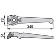 Original Kreiseleggenzinke links zu Lely 1.1699.0111.0 – Kreiselegge Ersatzteil
