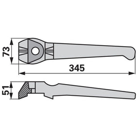 Original Kreiseleggenzinke links zu Lely 1.1699.0111.0 – Kreiselegge Ersatzteil