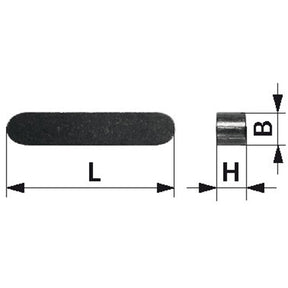 Passfeder 8 x 7 x 50 - Variante 1 – Gülletechnik Ersatzteil