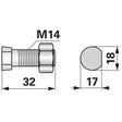 Pflugschraube Form Kverneland halb Ovalkopf M14x32 mm – Pflug Ersatzteil