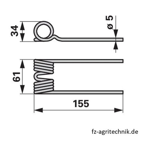 Pick-Up Zinke 02-080423 zu Mengele – Ladewagen Ersatzteil
