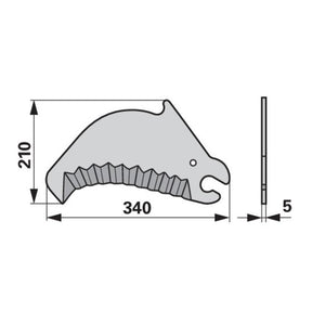 Messer normal 87036000 zu Case IH – Sonstiges für Traktor Ersatzteil