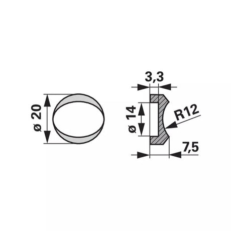 Pufferscheibe AD 20 mm anstelle von Rapid 22137 – Sonstiges für Ernte Ersatzteil
