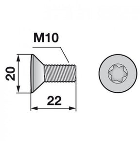 Rapid Senkschraube Torx 257205 – Schrauben Ersatzteil