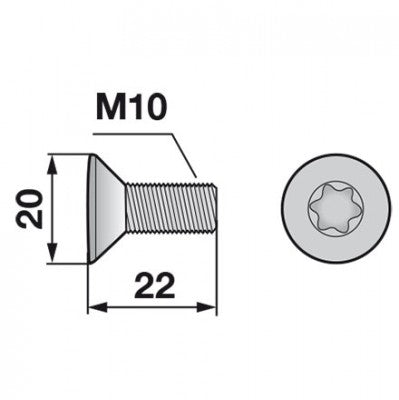 Rapid Senkschraube Torx 257205 – Schrauben Ersatzteil