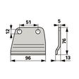 Rasspe Messerhalter RS7510 – Halter für Balkenmäher Ersatzteil