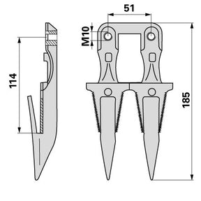 Reform Doppelfinger B590.276245 – Balkenmäher Ersatzteil