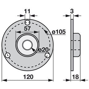Reform Flanschplatte mit Lager TIAC020102 – Lager Ersatzteil