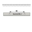 Mähmesser L 137 cm, 18 Klingen, gezahnt, anstelle von Reform B590466870 – Klingen für Balkenmäher Ersatzteil