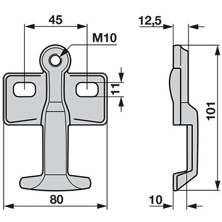 Reform Messerhalter 2090160 – Halter für Mulcher Ersatzteil