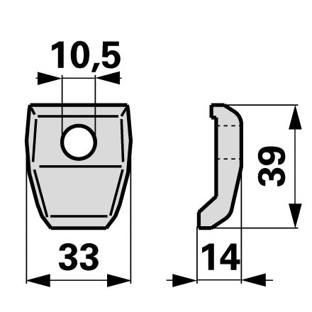 Reform Messerhalter B523.028284 – Halter für Balkenmäher Ersatzteil
