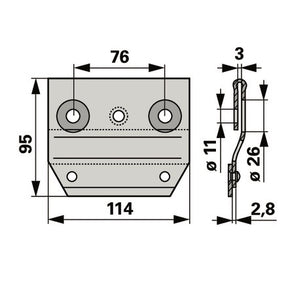 Reform Messerhalter 110.463.327 – Halter für Balkenmäher Ersatzteil