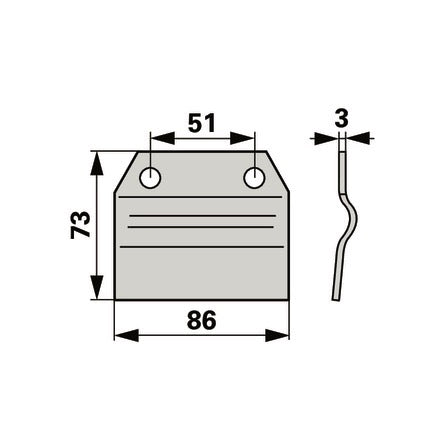 Reform Messerhalter RM58.02.017 – Halter für Scheibenmähwerk Ersatzteil