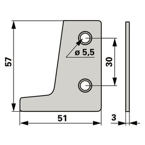 Reform Schuhplatte rechts Hochschnitt 110.463.308 – Scheibenmähwerk Ersatzteil