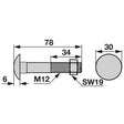 Schwadbrettschraube RM158.02.184 zu Reform – Schrauben Ersatzteil