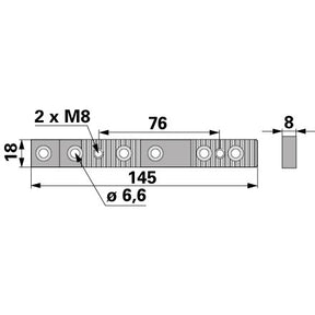 Aebi  Mitnehmerplatte zu  BCS Europa Balken BM8 – Halter für Balkenmäher Ersatzteil