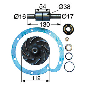 Reparatursatz zu Wasserpumpe 3138936R92 zu Case IH – Wasserpumpen Ersatzteil