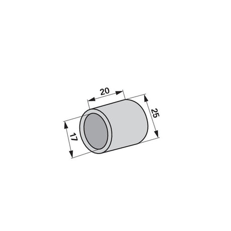Ring AD 25 x ID 17 x L 20 mm 06581587 zu Pöttinger – Kreiselheuer Ersatzteil