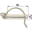Rohrklappstecker 15 x 66 mm Claas 955389.2 – Landtechnik Ersatzteil