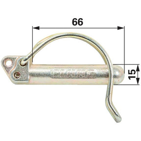 Rohrklappstecker 15 x 66 mm Claas 955389.2 – Landtechnik Ersatzteil