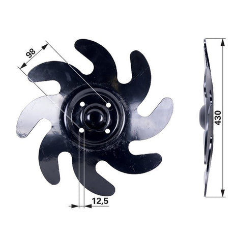 Rollhackstern rechts 5 mm – Weinbau Ersatzteil