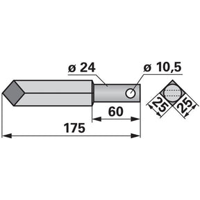 Rotorzinke zu Rau E 23374 – Rotorzinken Ersatzteil