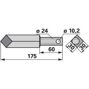 Rotorzinke zu Rau E35920 – Rotorzinken Ersatzteil