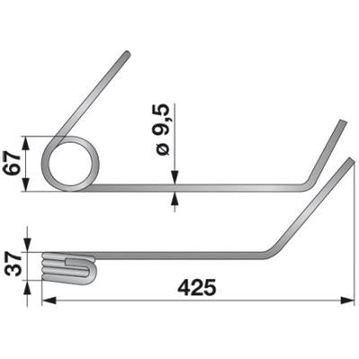 Saatstriegelzinke AC420859 zu Accord – Striegel Ersatzteil