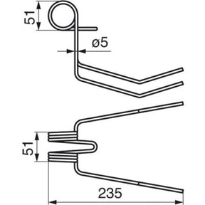 Saatstriegelzinke AC494813 zu Accord – Striegel Ersatzteil