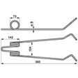 Saatstriegelzinke AC495754 zu Accord – Striegel Ersatzteil