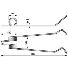 Saatstriegelzinke AC495754 zu Accord – Striegel Ersatzteil