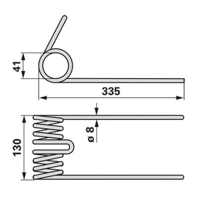 Saatstriegelzinke 951769 zu Amazone – Striegel Ersatzteil