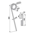 Saatstriegelzinke 7003101 zu KRM – Saattechnik Ersatzteil