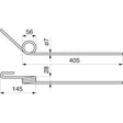 Saatstriegelzinke hinten 90041523 zu Pöttinger - Rabe – Saattechnik Ersatzteil