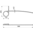 Saatstriegelzinke - Länge: 560 mm - Stärke: 12 mm – Saattechnik Ersatzteil