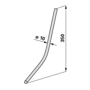 Saatstriegelzinke - Länge: 350 mm - Stärke: 10 mm – Saattechnik Ersatzteil