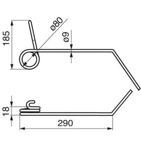 Saatstriegelzinke hinten 53039100 zu Rauch – Saattechnik Ersatzteil