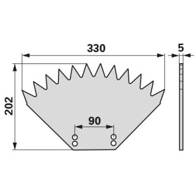 Sägeblatt 4150312 zu Schicht – Messer für Weinbau Ersatzteil