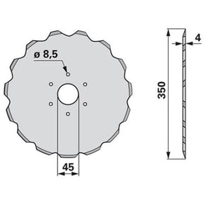 Säscheibe AC821839 zu Accord – Drill Scheiben Ersatzteil
